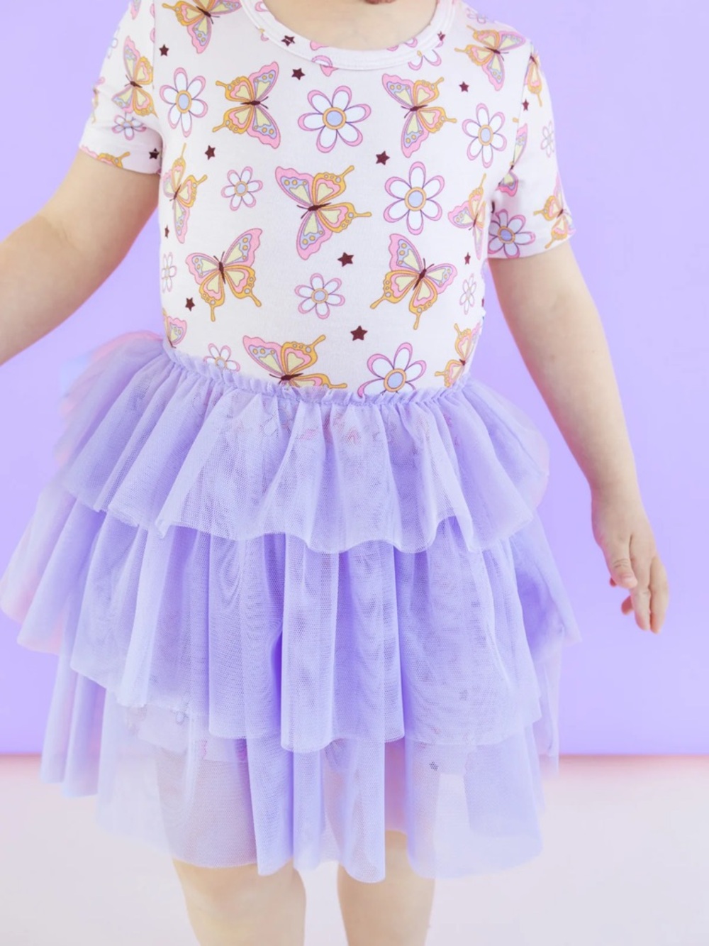 Dream Big Little Co Blossomin’ Butterfly Dream Tutu Bamboo Dress size 4T